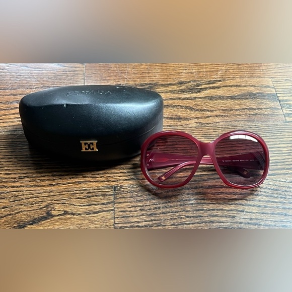 Escada Women Oversized Sunglasses Purple SES-184S with case